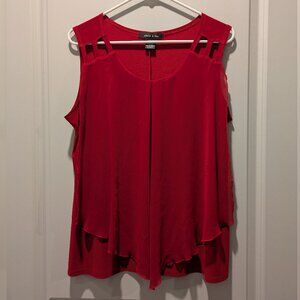 Adele & May Red Tank Top